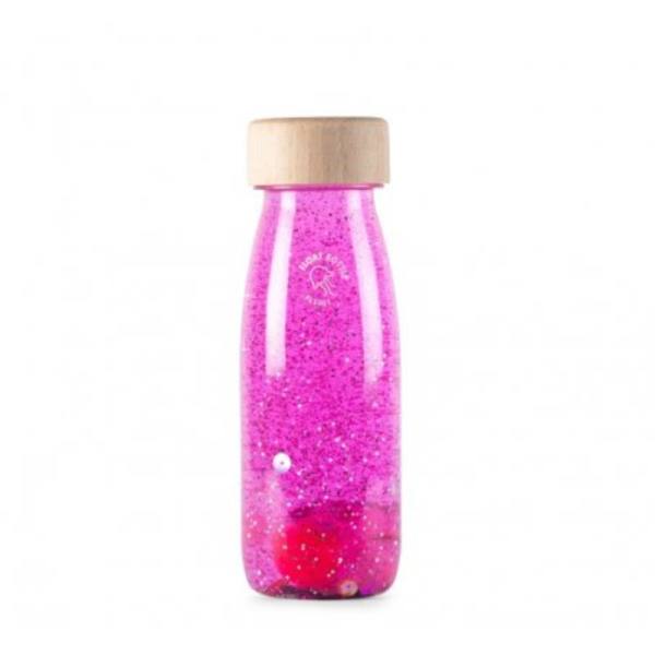 botella sensorial flotante rosa petit boum 1
